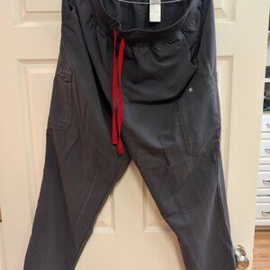 Figs Charcoal High Waisted Scrub pants 3XL Tall